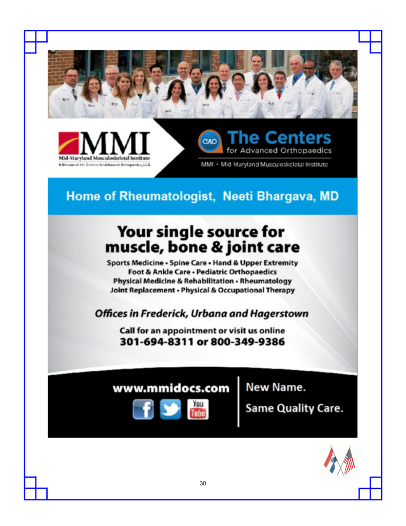 Dr. Neeti Bhargava(Nisenfield) Dr Davis (Mid-Maryland Musculoskeletal Institute)